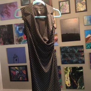 Black with White Polka Dots Dress